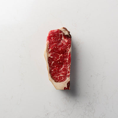 Dry-Aged Prime New York Striploin Steak from The Butcher Shoppe