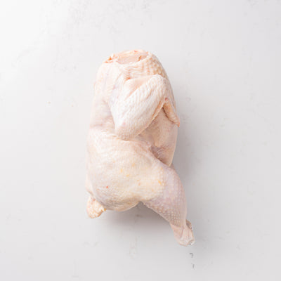 Side view of Halal Whole Chicken from The Butcher Shoppe
