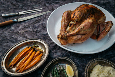 Classic Oven Roasted Turkey with Garlic Herb Butter