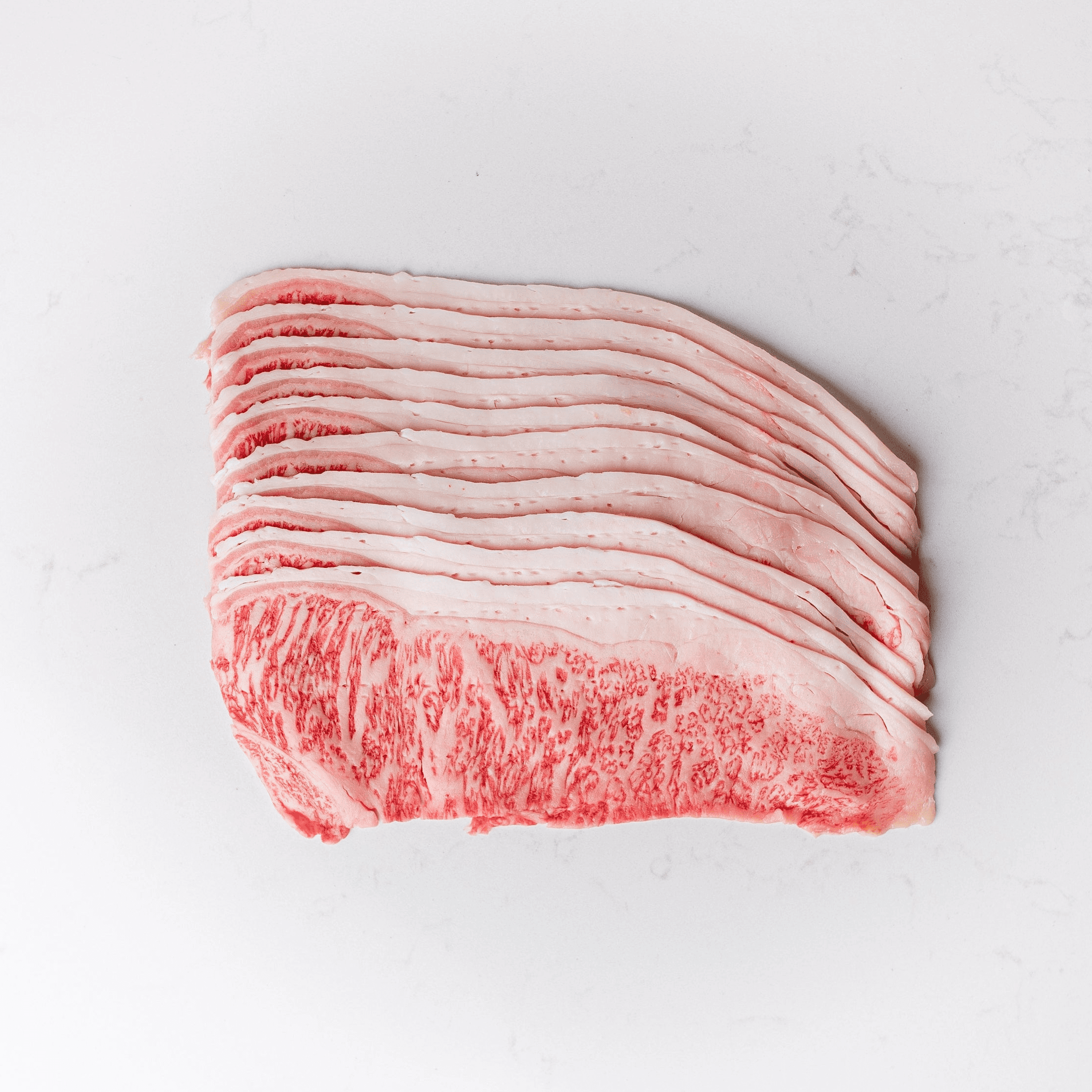 Kobe Certified Beef: Japanese Wagyu Shaved Striploin