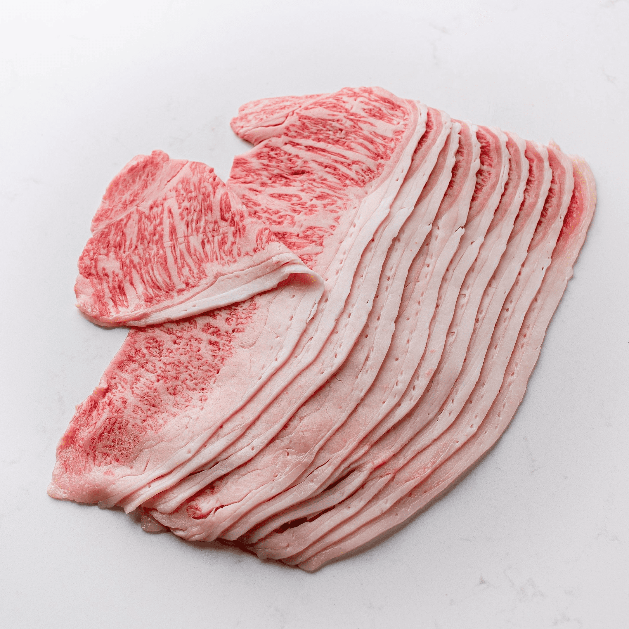 Kobe Certified Beef: Japanese Wagyu Shaved Striploin