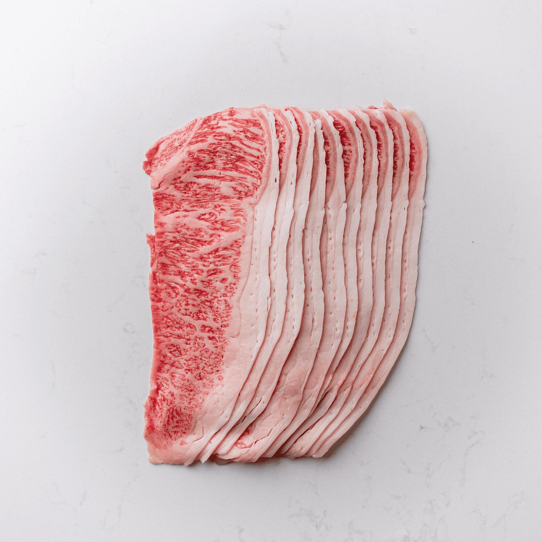 Kobe Certified Beef: Japanese Wagyu Shaved Striploin
