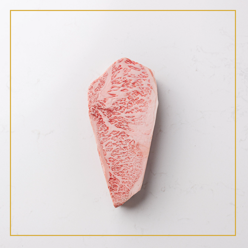 Kobe Certified Beef: Japanese Wagyu Striploin Steak