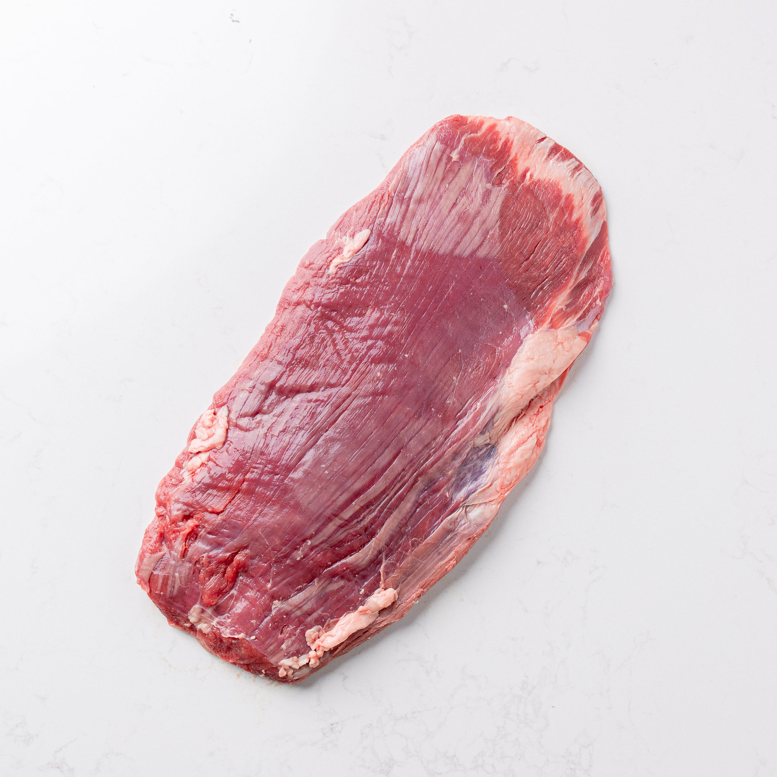 Close Up of a Whole Flank Steak from The Butcher Shoppe