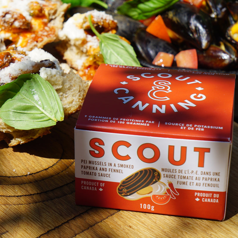 SCOUT Canning: Sustainably Harvested Canned Seafood - Lobster. Highlighting SCOUT&