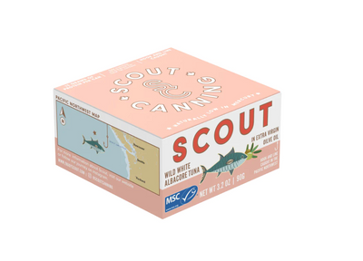 Scout Wild White Albacore Tuna packaging