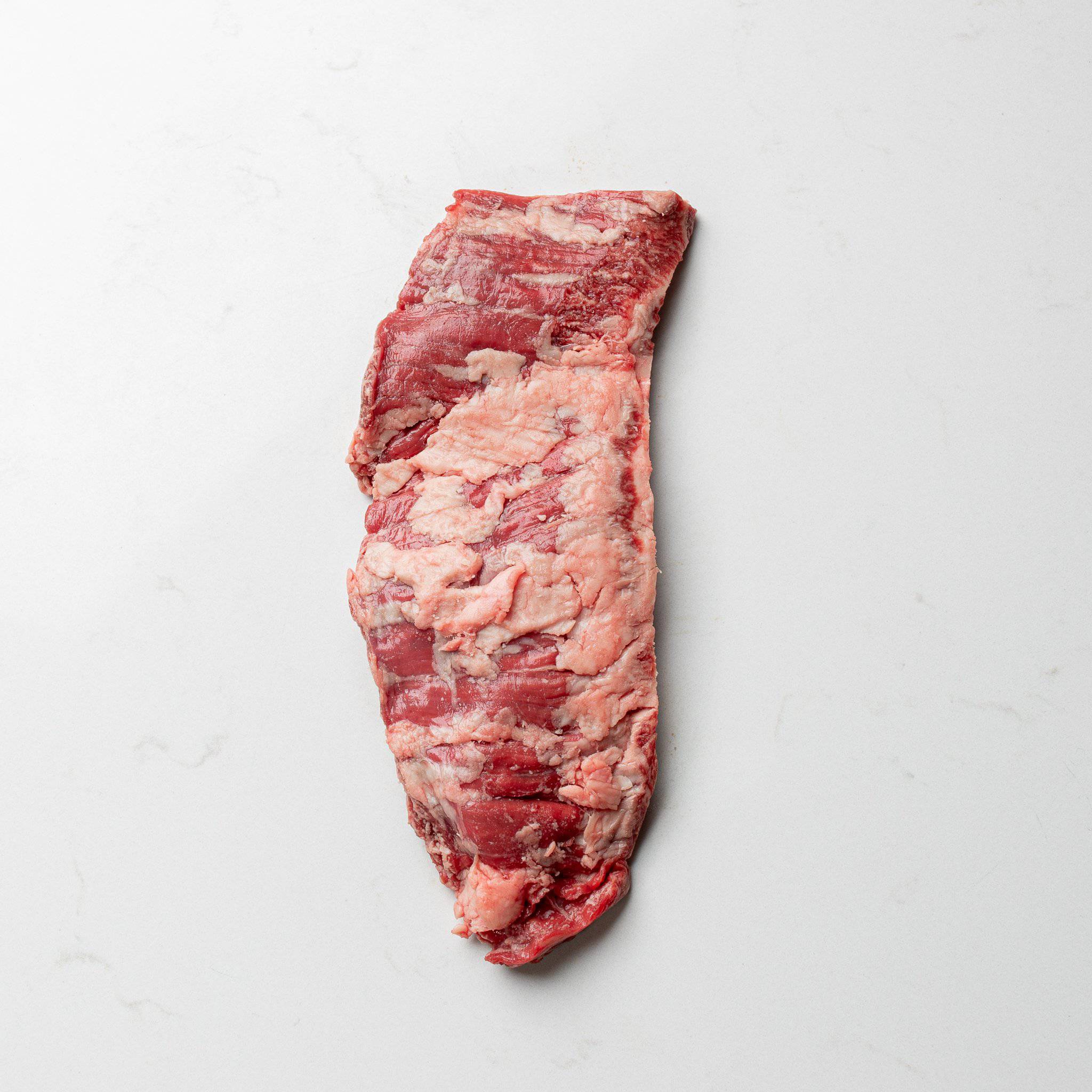 Top View of Australian Wagyu Skirt Steak from The Butcher Shoppe