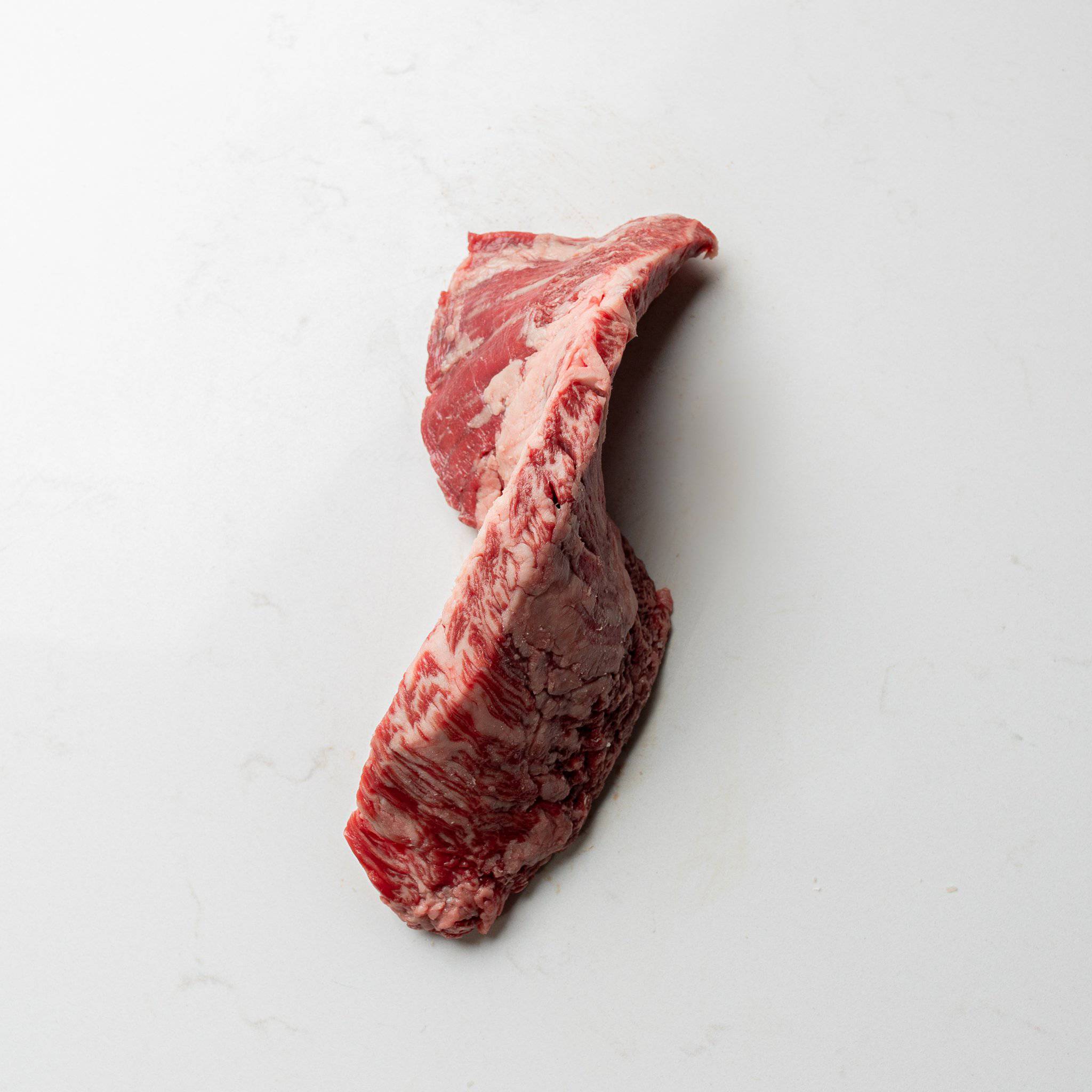 Side View of Australian Wagyu Skirt Steak from The Butcher Shoppe