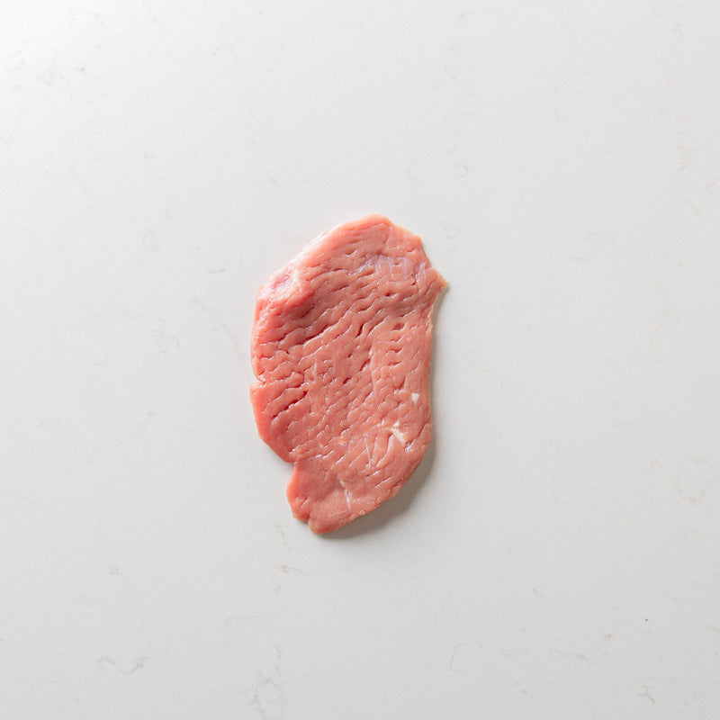 A Single Milk-fed Veal Cutlet from The Butcher Shoppe