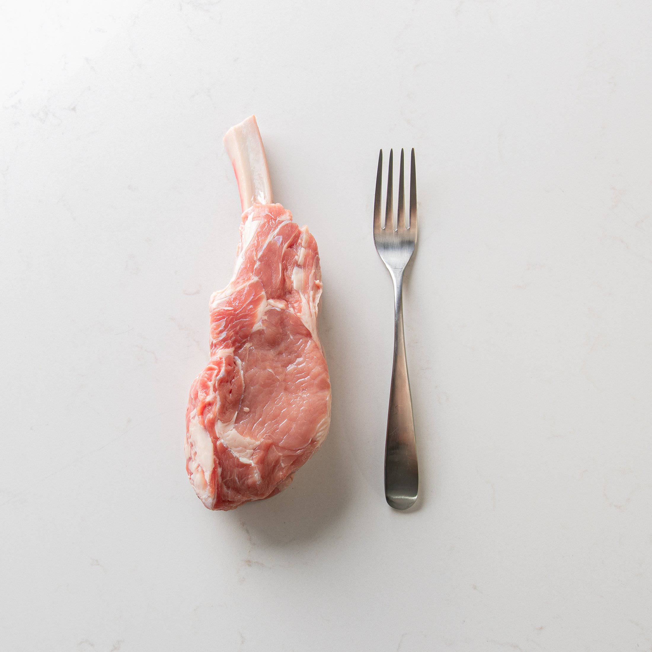Milk-fed Veal Frenched Rack Chop - butcher-shoppe-direct
