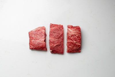 Three Prime Flat Iron Steaks from The Butcher Shoppe