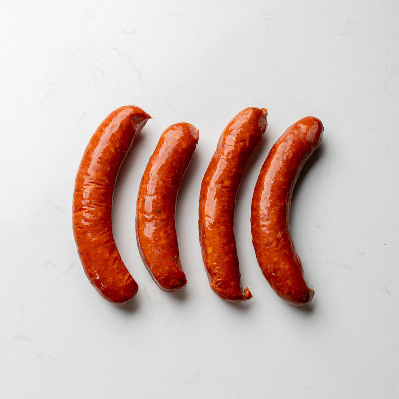 Four Links of Smoked Andouille Sausage from The Butcher Shoppe in Toronto