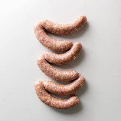 Sweet Italian Sausage Links Stacked from The Butcher Shoppe