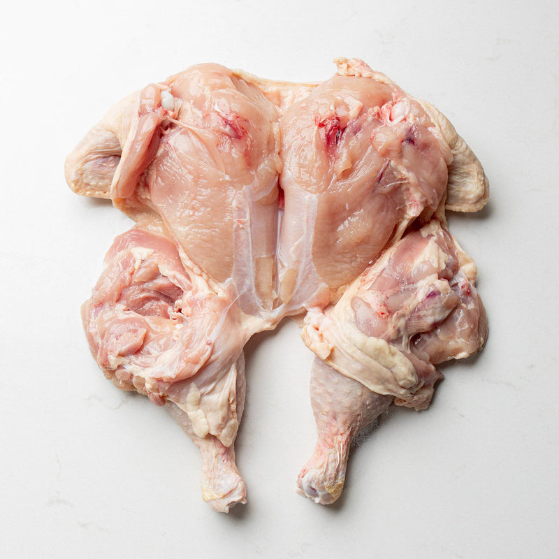 Inside of a Whole Spatchcock Boneless Chicken from The Butcher Shoppe