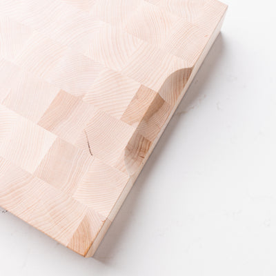 Underside of Wooding Cutting Board Handle