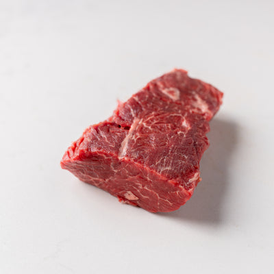 Angled View of a Hanger Steak from The Butcher Shoppe
