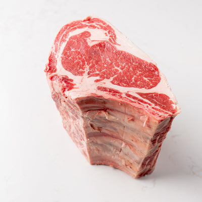Angled View of a Prime Rib Roast from The Butcher Shoppee-direct