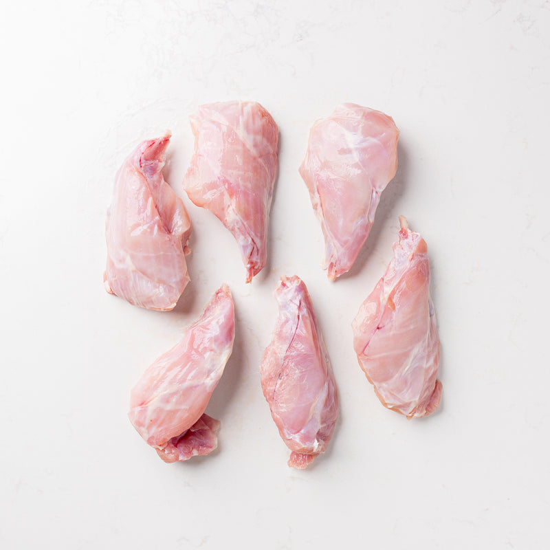 Six Pieces of Frozen Rabbit Legs from The Butcher Shoppe