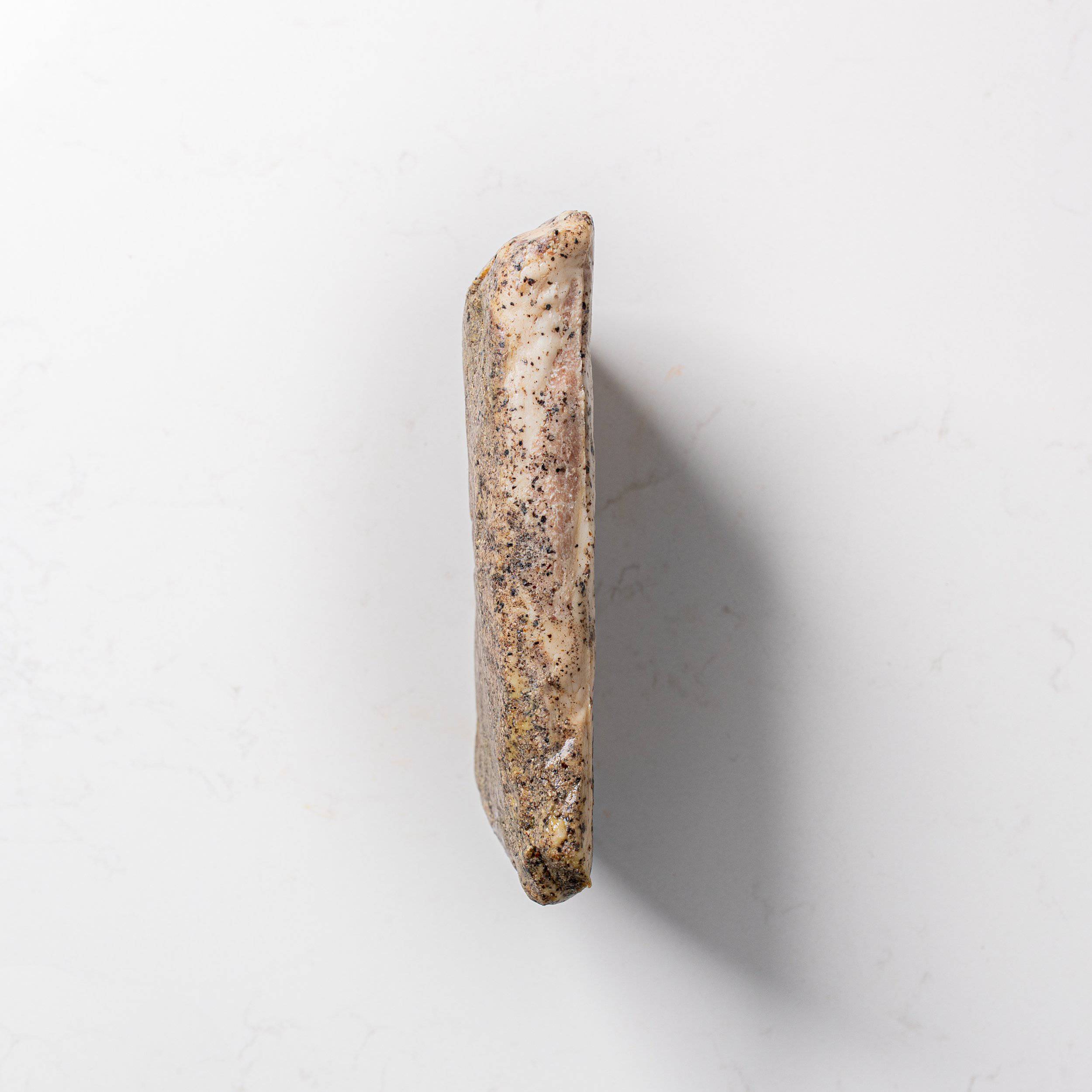 Side View of Guanciale from The Butcher Shoppe