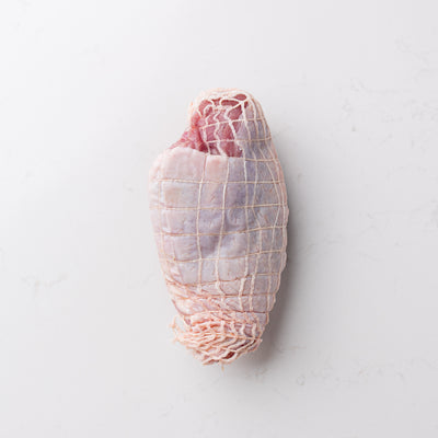 Turkey thigh with skin on: a flavorful and succulent cut perfect for roasting or grilling, offering a delicious combination of tender meat and crispy skin.